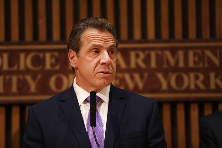 NEW YORK, NY - NOVEMBER 01: New York Governor Andrew Cuomo speaks during a news conference concerning yesterday's attack along a bike path in lower Manhattan that is being called a terrorist incident on November 1, 2017 in New York City. Eight people were killed and 12 were injured on Tuesday afternoon when suspect 29-year-old Sayfullo Saipov intentionally drove a truck onto a bike path in lower Manhattan. (Photo by Spencer Platt/Getty Images)